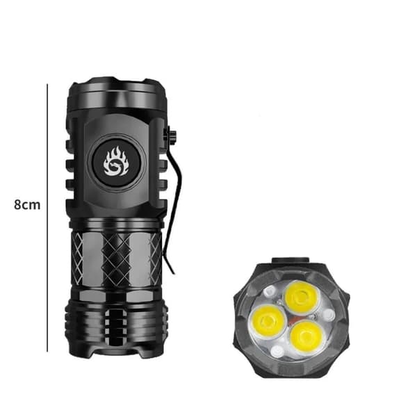 Mini Lommelygte Tommelfinger Lommelygte SORT black