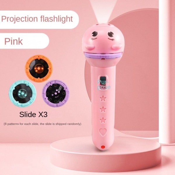 Projektori taskulamppu Projektorin valo PINK Pink