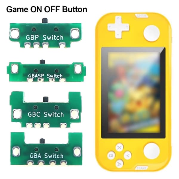 Game ON OFF Knapp Spill Strømbryter FOR GBA FOR GBA For GBA
