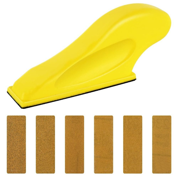 Micro Sander Kit Wet Dry Sandpapir Håndslibeblok