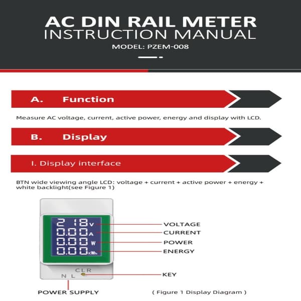 Digitaalinen yleismittari LCD-digitaalinäyttö monitoiminen