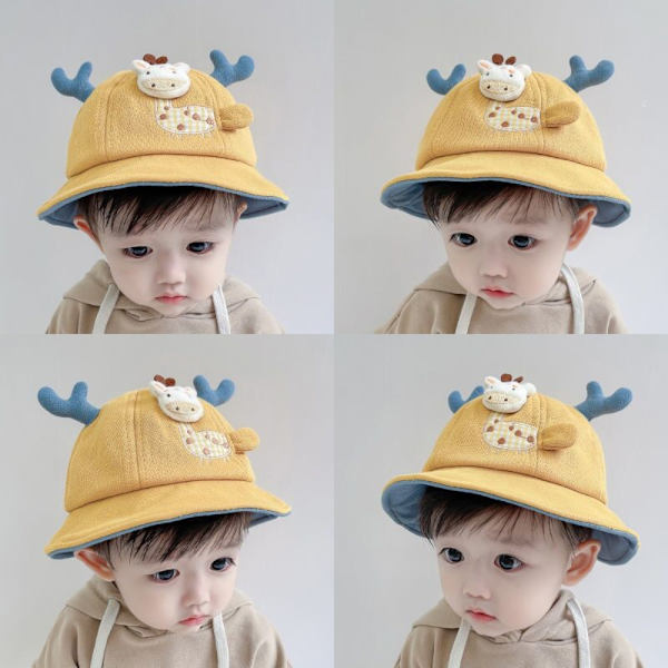 Baby Bucket Hat Børn Solhat GUL yellow