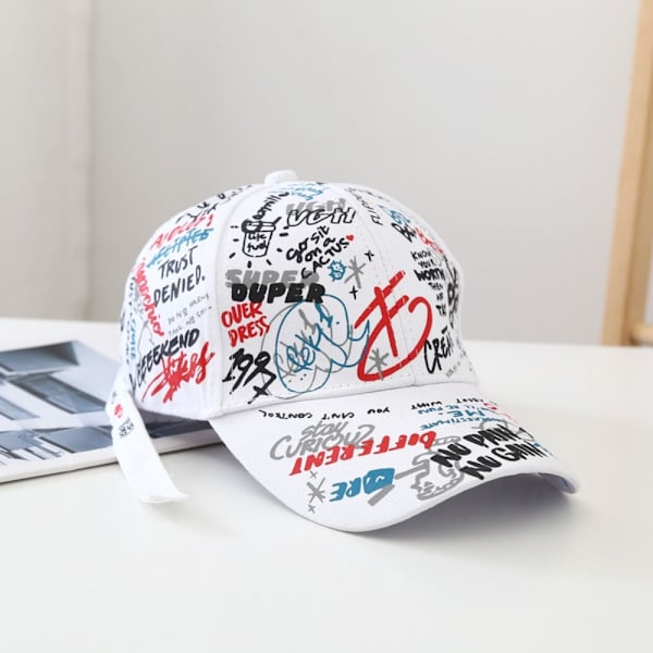 Graffiti basebollkepsar Visirkeps CAP 1 1 white 1-1