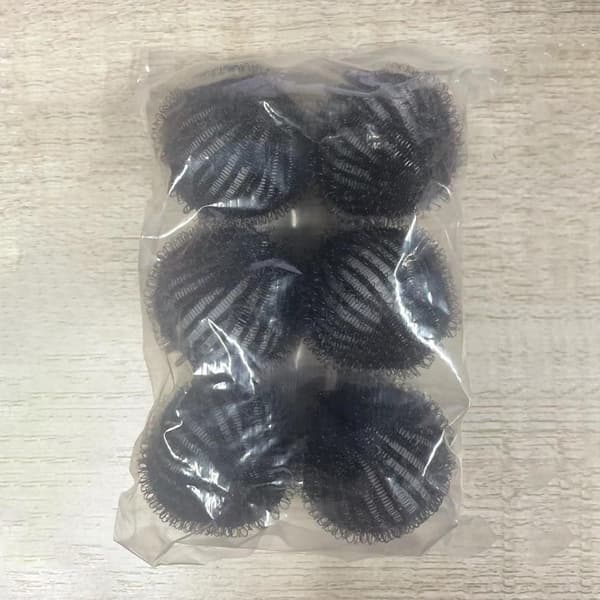 Nylon Magic Vaskeball Hårfjerner SVART SVART Black