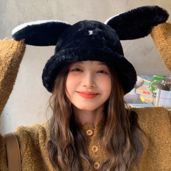 Basin Hat Fur Bucket Hat PINK pink