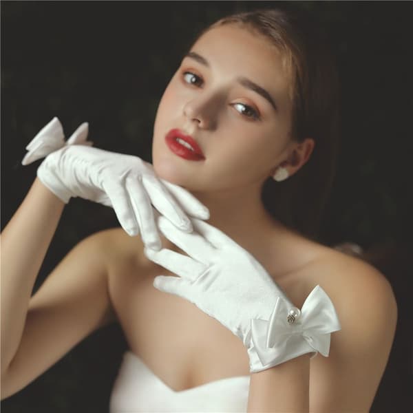 Brudehandsker Bryllupshandsker Dame Operahandsker HVIDE White