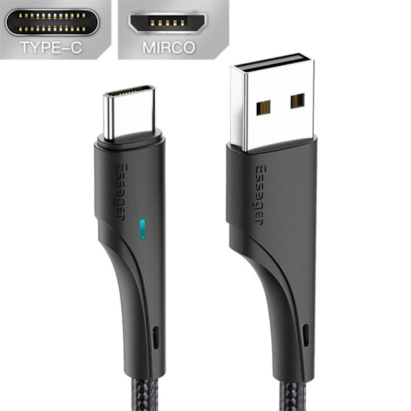 USB Typ C-kabel Snabbladdning Datakabel 3M TYPE-C TYPE-C 3MType-c
