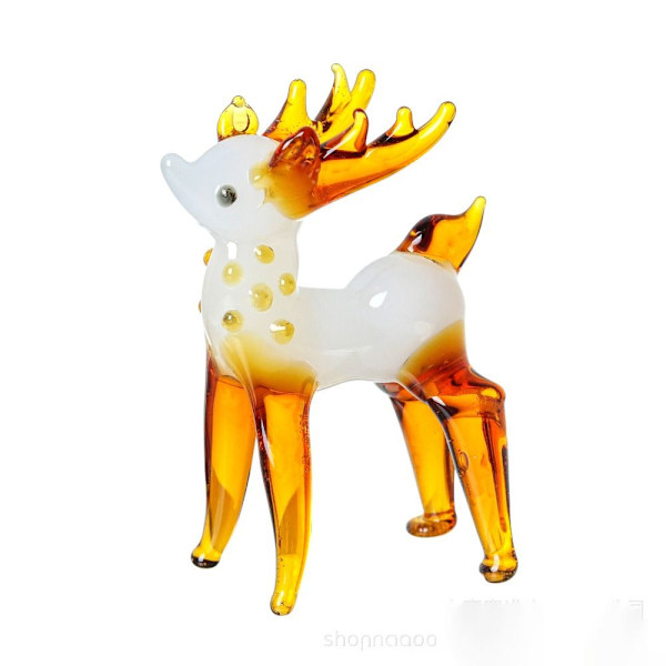 Crystal Sika Deer Ornament Heminredning och tillbehör A A A