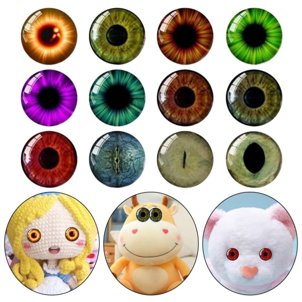 20 stk/10 par Eyes Crafts Eyes Puppet Crystal Eyes 16MM 16MM 16mm