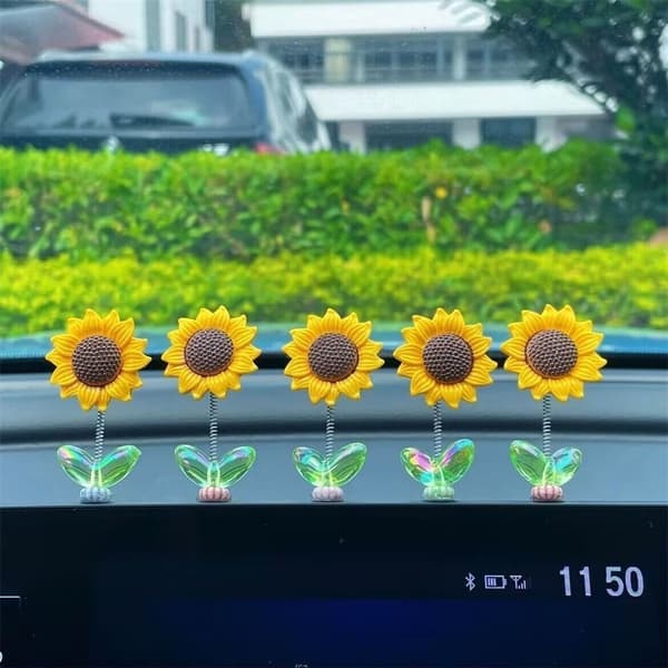 5 st bilsvängande blommor bilprydnader B B B