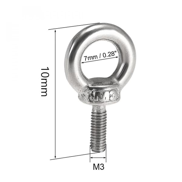 10 st lyftöglor med ring, öglebultar för maskiner 10PCS
