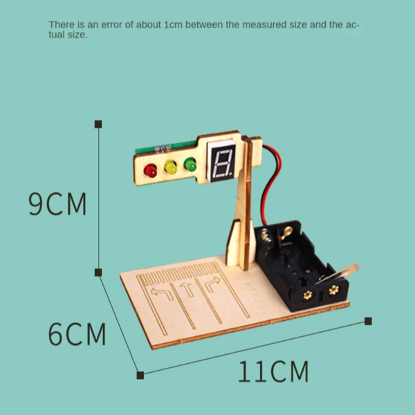 Trafiksignalmodel DIY-legetøj Håndlavet materiale