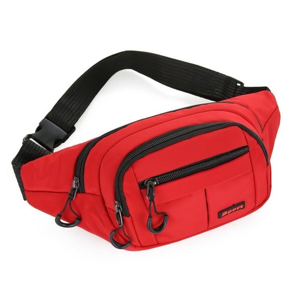 Sportsmidjeveske Crossbody brystveske RØD red