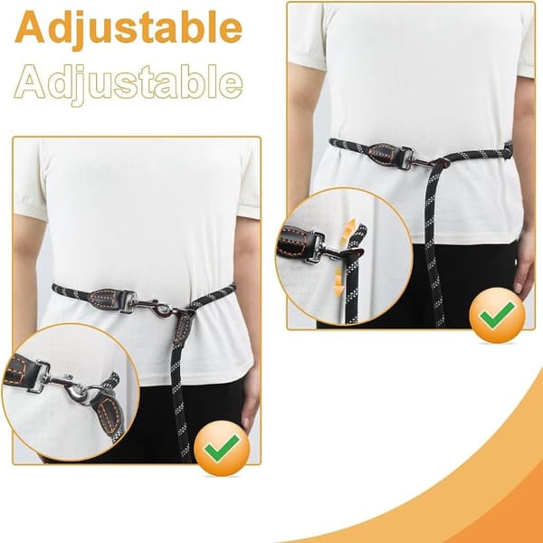 Justerbart Dubbelsidigt Koppel Hands Free Koppel 3 meter