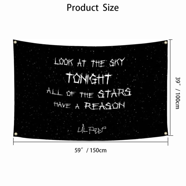 Lyric Flag Funny Tapestries Lyric Poster Banner A