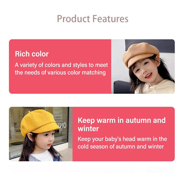 Baby Baret Hat Lasten Baretit COFFEE coffee