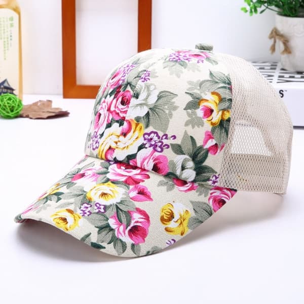 Baseball-lippis Verkkolippis BEIGE beige