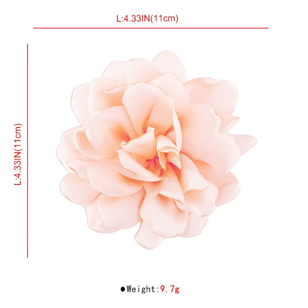 Romanttinen Rose rintakoru Kangas Ruusukukka Pin-up rintakoru MUSTA black