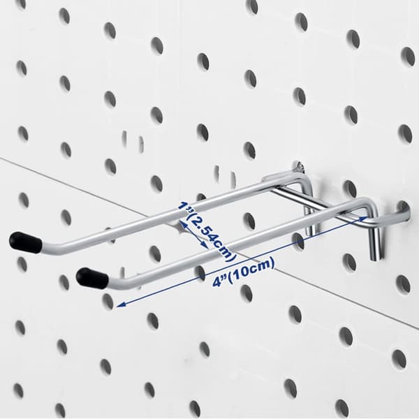 10-pakning Pegboard Kroker Display Kroker Oppbevaringsstativer
