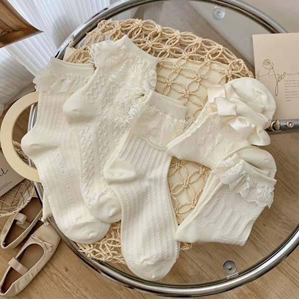 Spets Lolita strumpor Tunna Damstrumpor 04 04 04