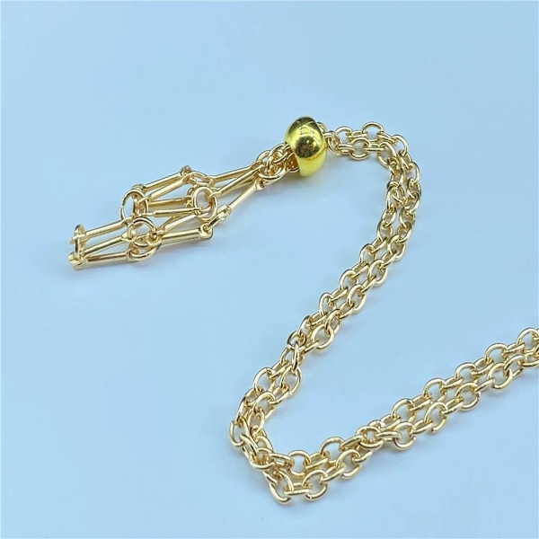 Krystallholder Cage Halskjede Krystall Net Metal Halskjede BRONZE S Bronze S