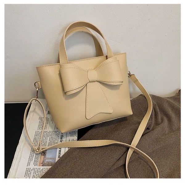 Liten skulderveske Bow Design håndvesker KHAKI L khaki L