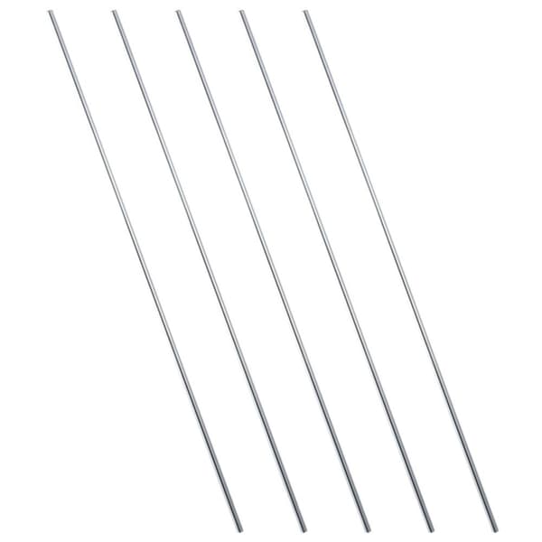5 stk. solid rund stang lineær bevegelsesskaft 200 mm 200mm
