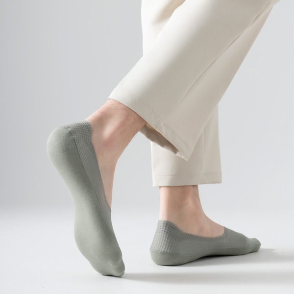 1 par Båtsockor Osynliga strumpor MÖRKGRÅ dark grey