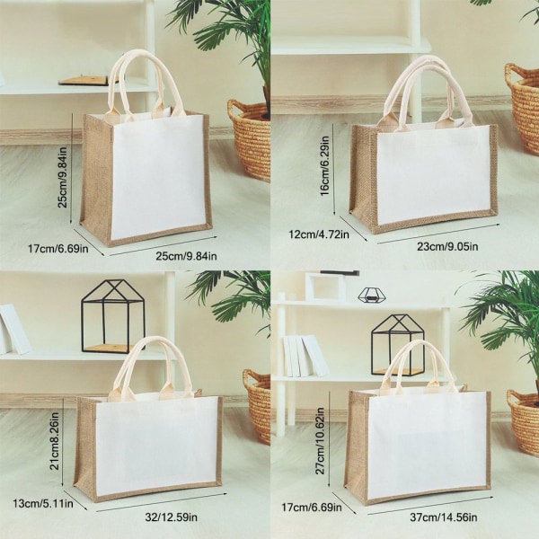 Blank Sack Tote Håndtaske WHITE L L White L-L