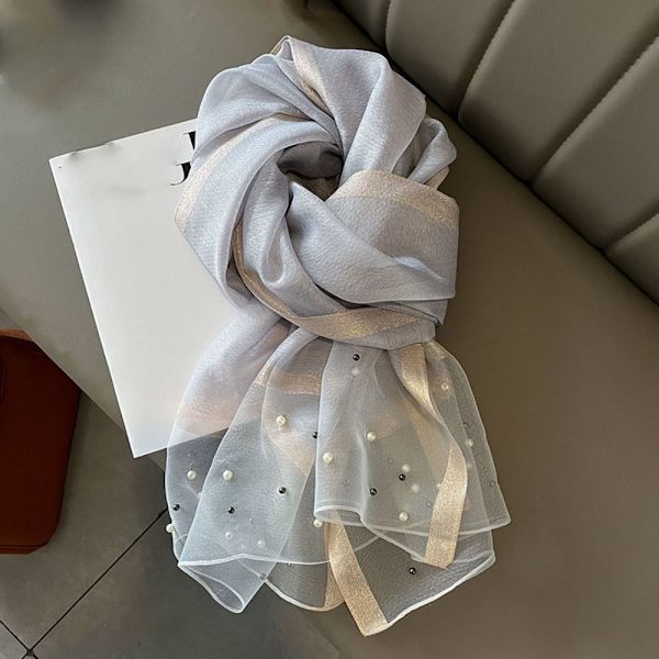 90x90cm Pearl Scarf Sidenscarf 2 2 2
