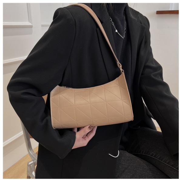 PU Läderväska Retro Läder Axelväska BRUN Brown