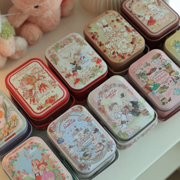 Candy Tin Box Förvaringsburk 2 2 2