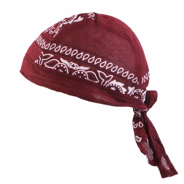 Piratmössa Muslim Turban VINRÖTT wine red