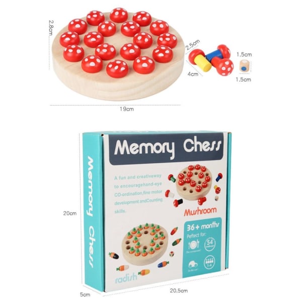 Memory Chess Match Color Stick 2 2 2