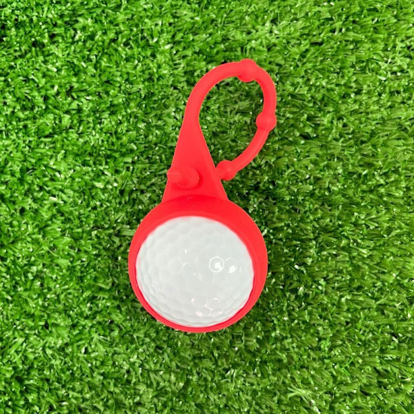 Väska Nyckelring Golfboll Midjehållare RÖD Red