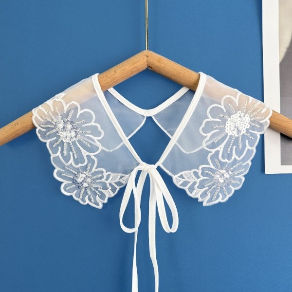 Kvinners blondekrage Dingzhu sjalkrage Front Placket krage