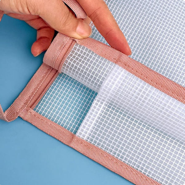 Mesh blixtlåspåse påse Transparent filpåse FÄRG 3 FÄRG 3 Color 3