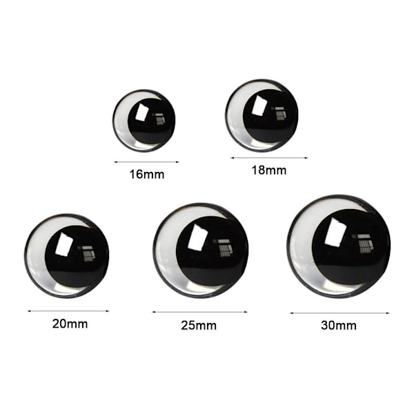 10 stk/5 par Eyes Crafts Eyes Puppet Crystal Eyes 16MM 16MM 16mm