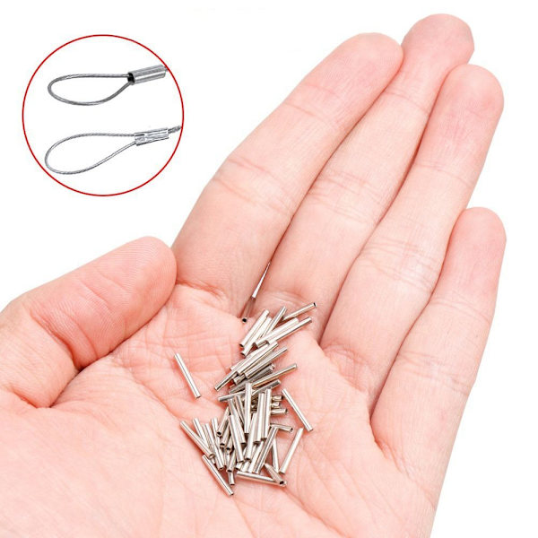 Fishing Wire Tube Line Crimping Sleeves 1,2X8 1,2X8 1.2X8