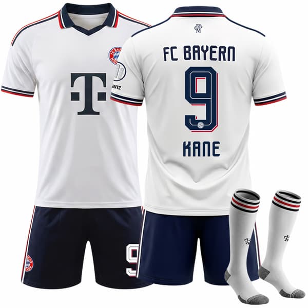 2026-2027 Bayern München Bortafotbollströja set Nr. 9 Kane 22