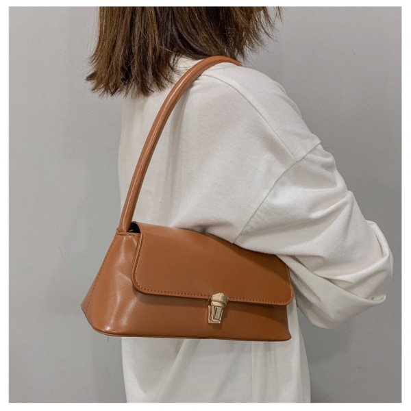 Armhule Skulderveske Underarmsveske MØRKEBRUN dark brown
