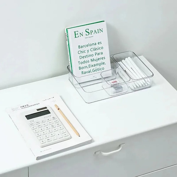 1 stk Skrivebord Opbevaring Organizer Makeup Organizer Box L L L