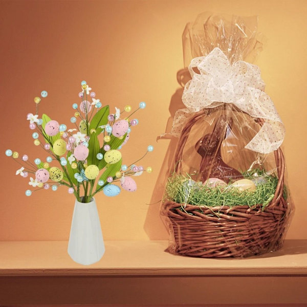 Påskeblomstplukk Påskeegg kvistegrener Kunstig påske