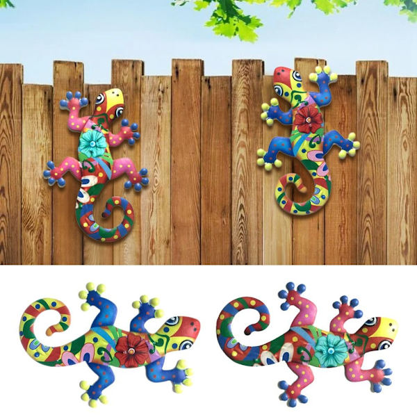 Gecko Wall Decor riippuva Takorauta Gecko Wall Hanging RED red