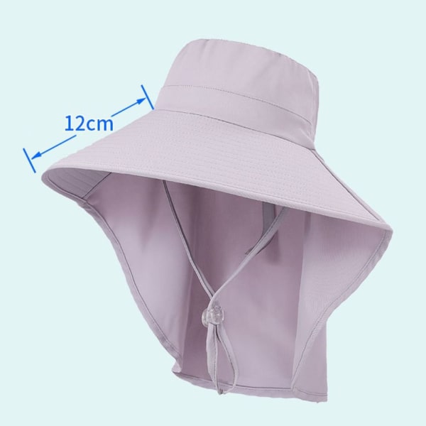 Outdoor Fisherman Hat Dame Sommer Lue LILLA purple