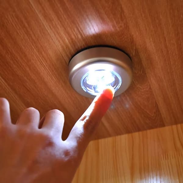 LED-lys Klappelys HVIT 4 STK white 4pcs