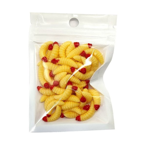 50st Mjukt Fiskedrag Konstbete GUL GUL yellow
