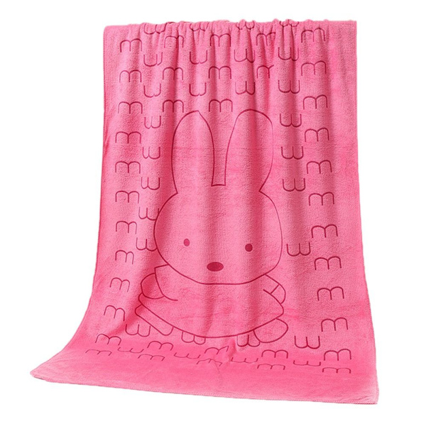 Mikrofiber Badehåndklæde Dame Badekåbe Håndklæde PINK pink