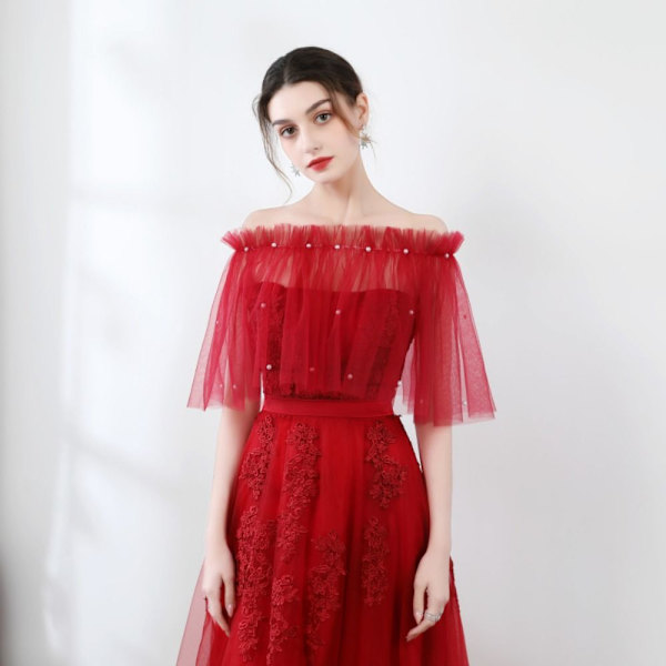 Lace Shawl Wedding Cape WINE RED Wine red