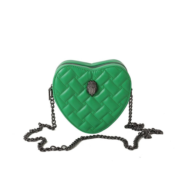 Eagle Head Chain Bag Rhombus Brodered Thread Bag GREEN green